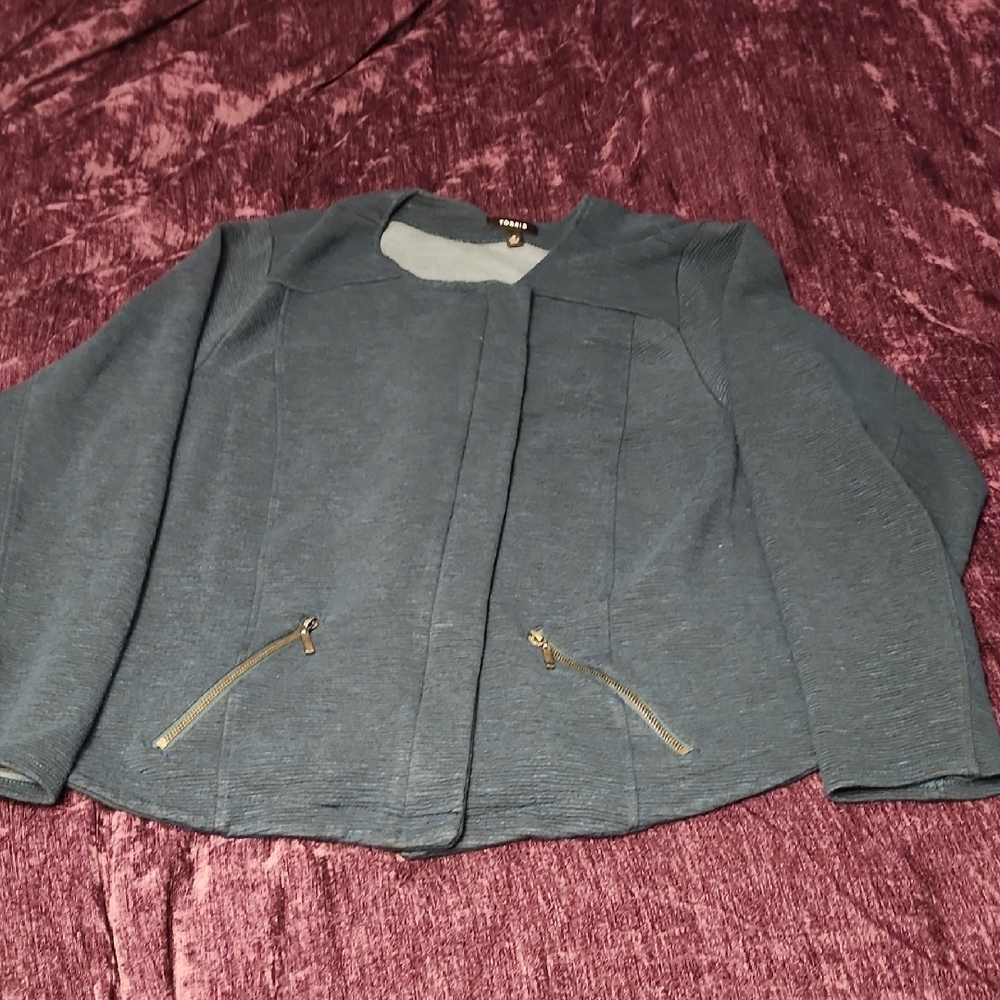 Double Knit Moto Blazer